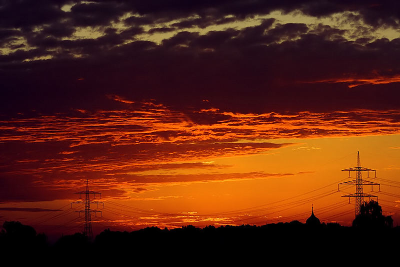 Lavahimmel am morgen