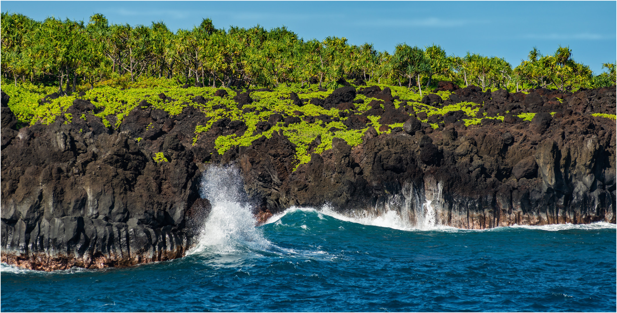 Lavaklippen bei Hana Maui Hawaii