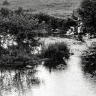 LAVANDERAS EN EL RIO MIÑO.  Lugo