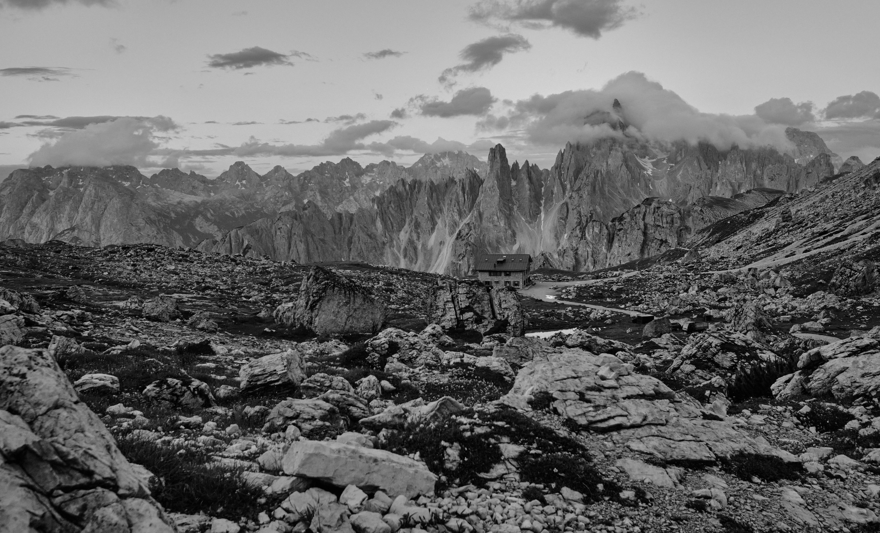 Lavaredohütte vor dem Ansturm...