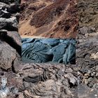 Lavas cordadas de formas y colores diferentes en Tenerife, Lanzarote y La Palma