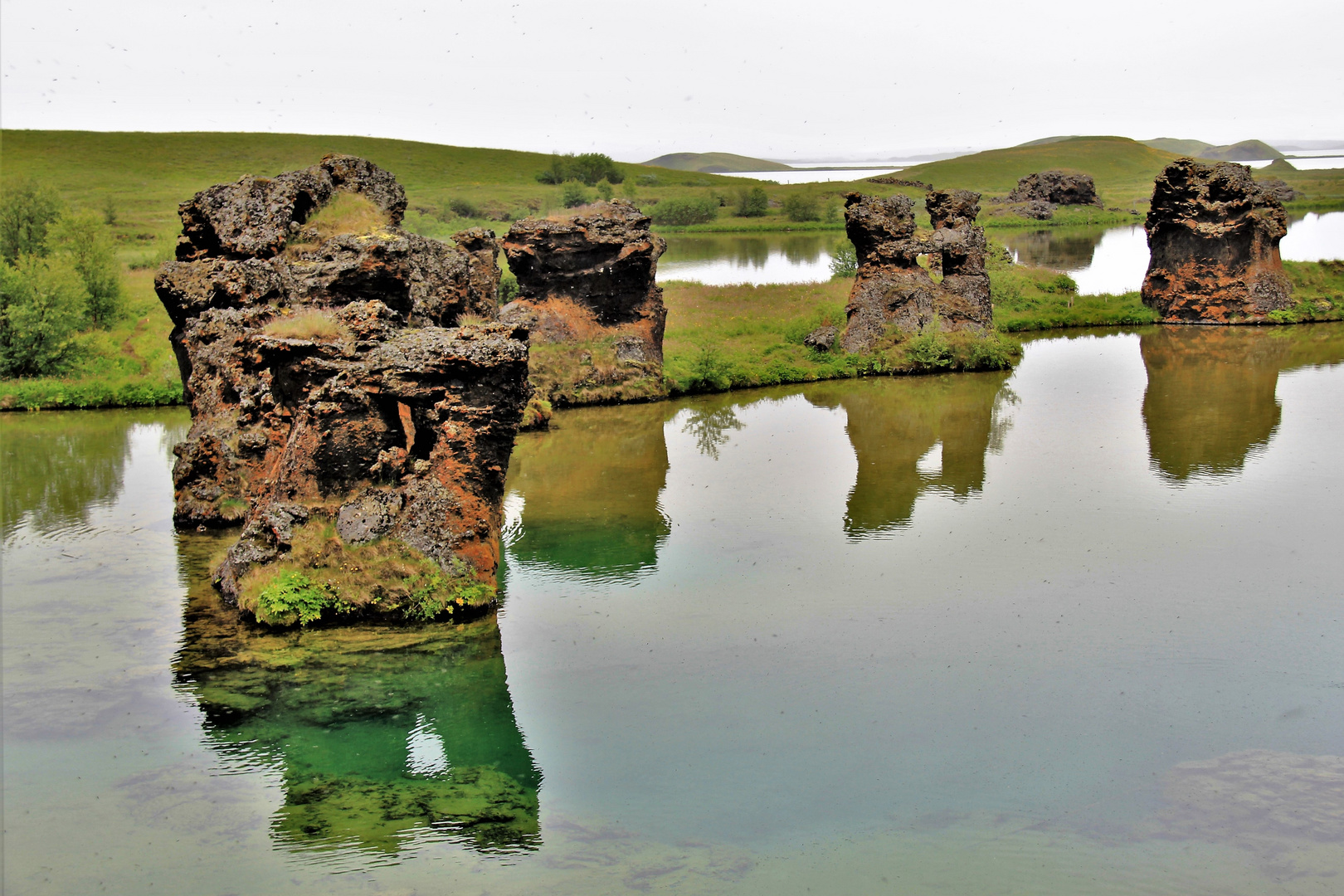 Lavasäulen am Myvatn