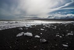 Lavastrand von Jökulsárlón