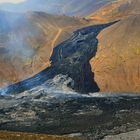 Lavastrom vom Vulkanausbruch am Fagradalsfjall