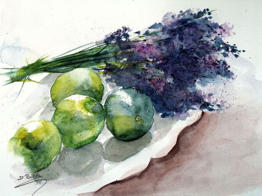 Lavendel mit Limetten