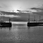 Laveno, porto al tramonto