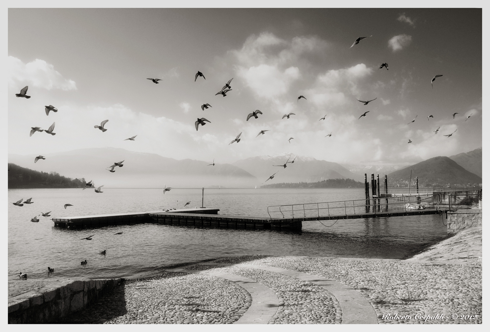 Laveno vista sul molo