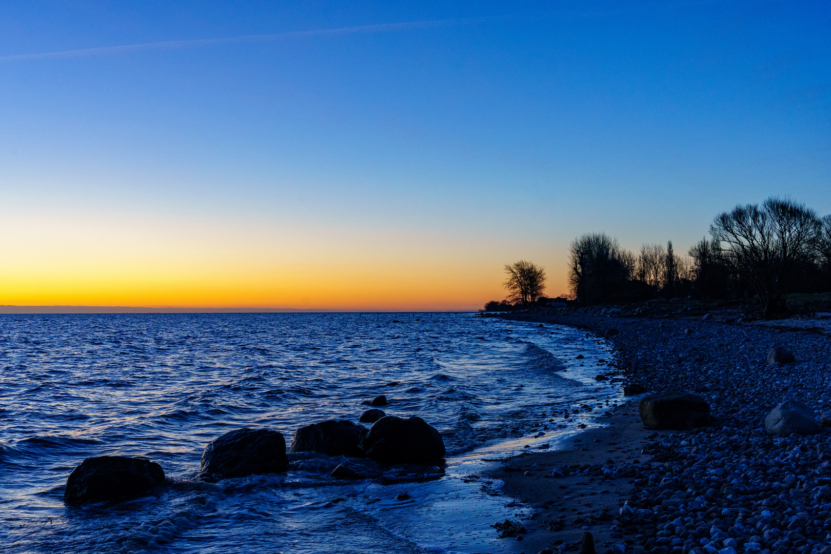 Lavensby Stand zur blauen Stunde