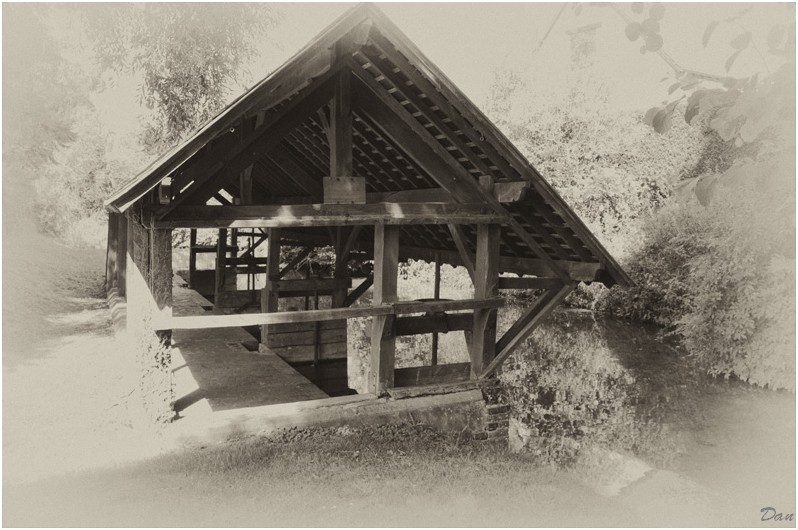 Lavoir à l'ancienne