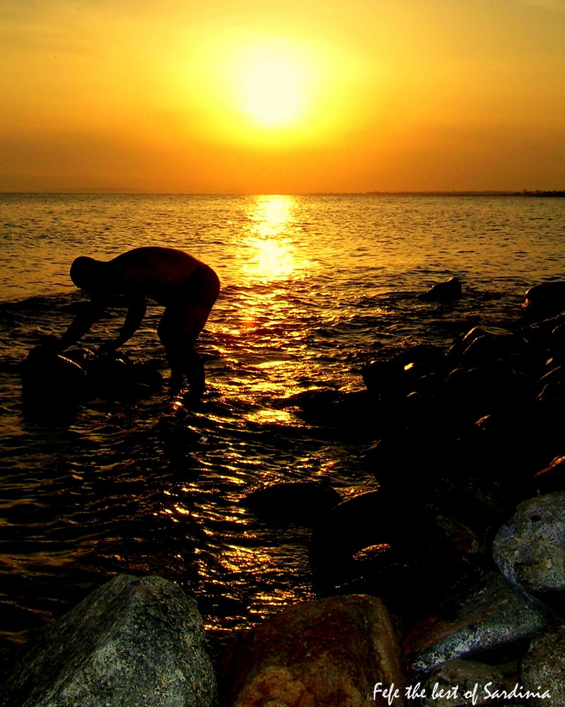 lavori al tramonto