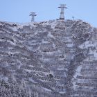 Lawinenverbauungen am Oberalp