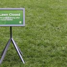 Lawn Closed at Bryant Park