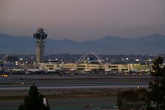 LAX at evening