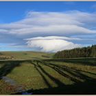 layered clouds near Biddlestone Northumberland