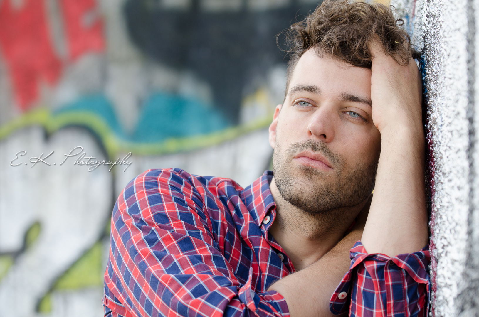 laying on the wall