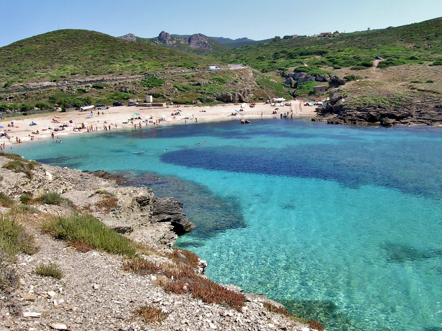 L'azzurrissimo mare di Porto Palmas