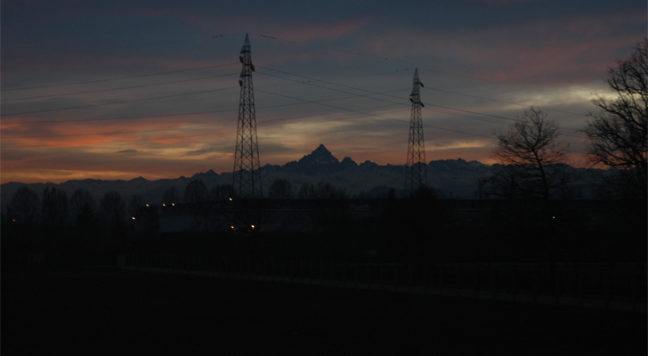 le Alpi al tramonto