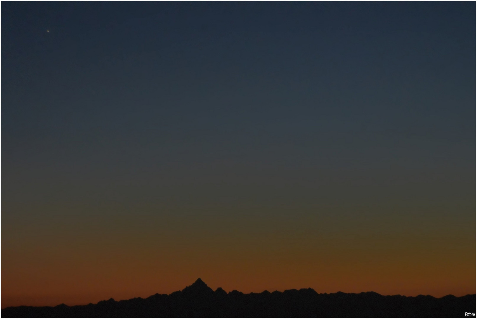 Le Alpi Cozie con il Monviso dal mio balcone