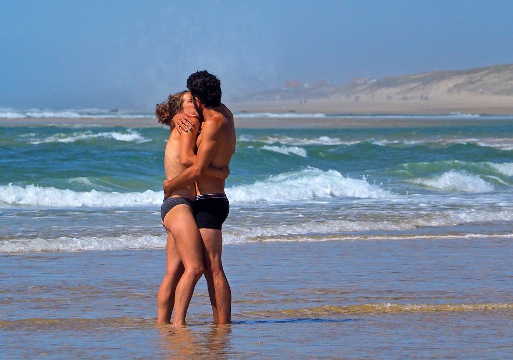 Le baiser de la plage