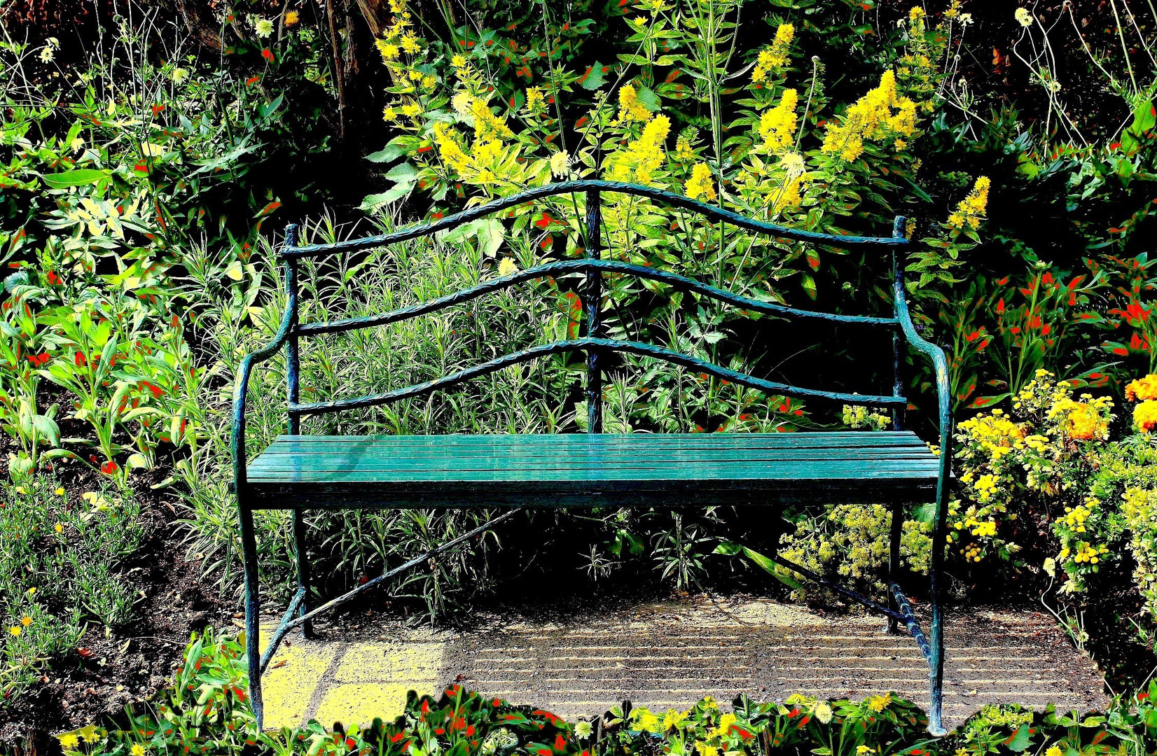 Le banc vert