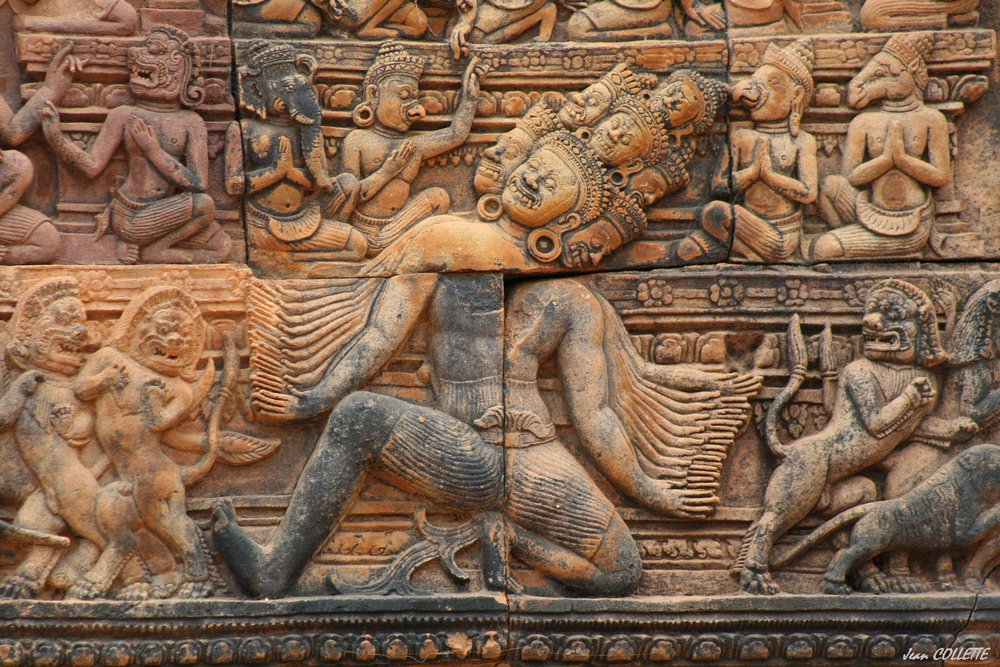 Le Banteay Srei. (Détail)