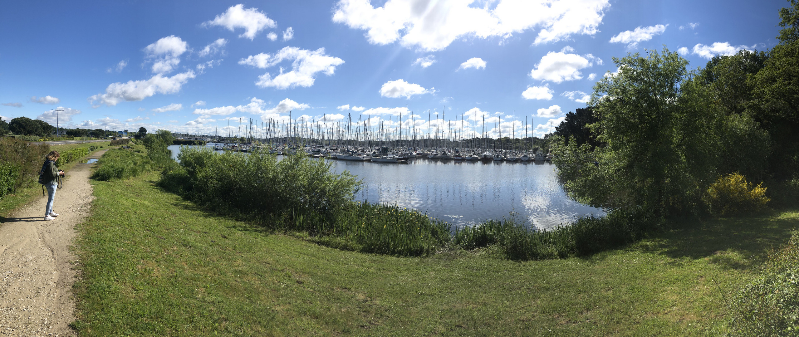 le barrage d'arzal (versus pano 1 ) with marie (aixoise) 