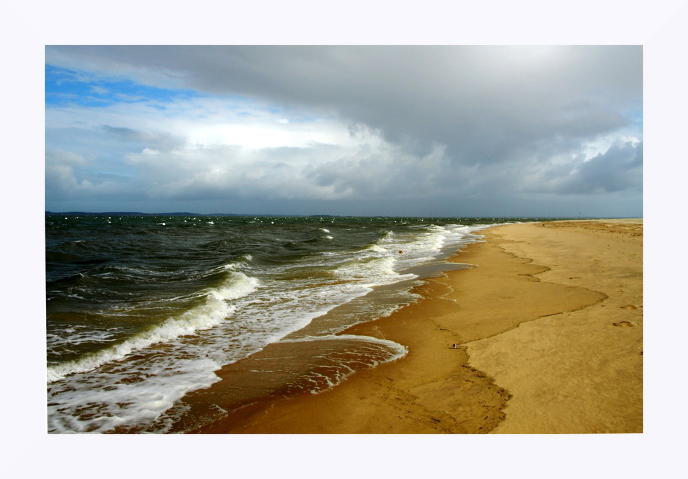 Le Bassin d' Arcachon par gros temps.