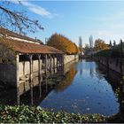 Le bassin du Lien et le lavoir à Ruffec (Charente)