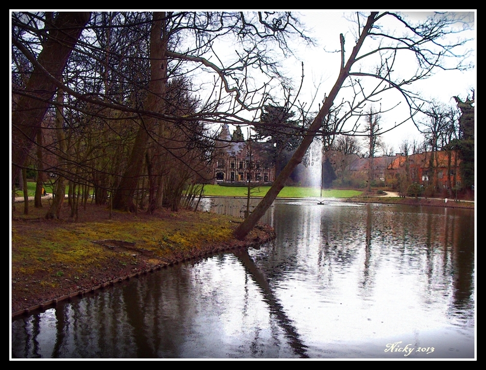 Le beau parc de Listz à Audenarde en Flandre occidentale