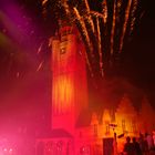 le beffrois de berges sous les étoiles de feux