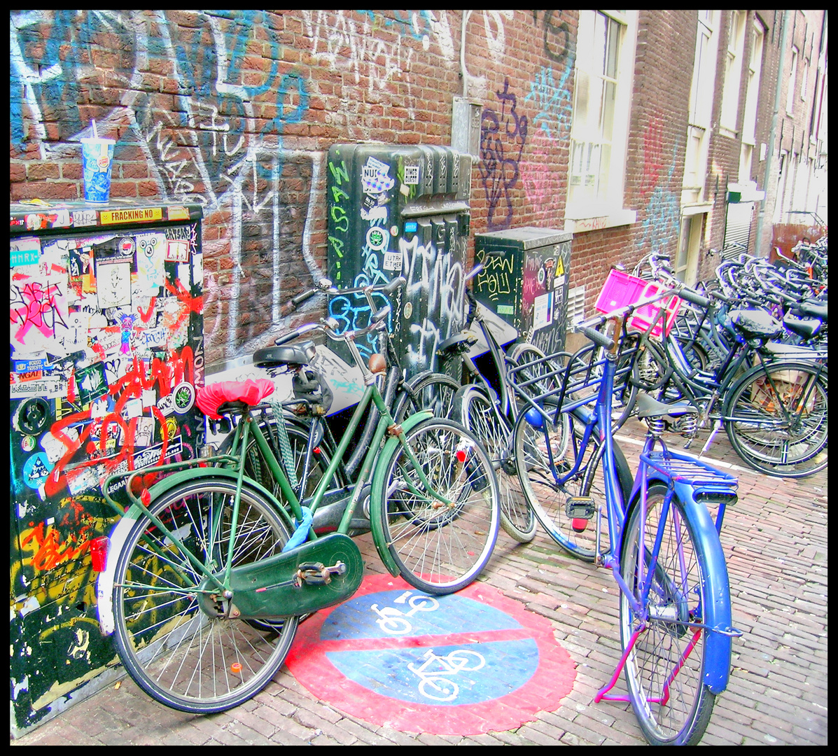 Le biciclette ad Amsterdam hdr