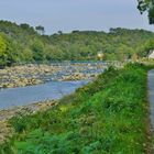 Le Blavet subissant la marée (près d'Hennebont. Morbihan)