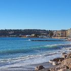 Le bord de mer à Menton en direction de Roquebrune Cap Martin