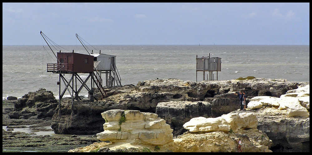 Le bout de l'estuaire et ses cabanes