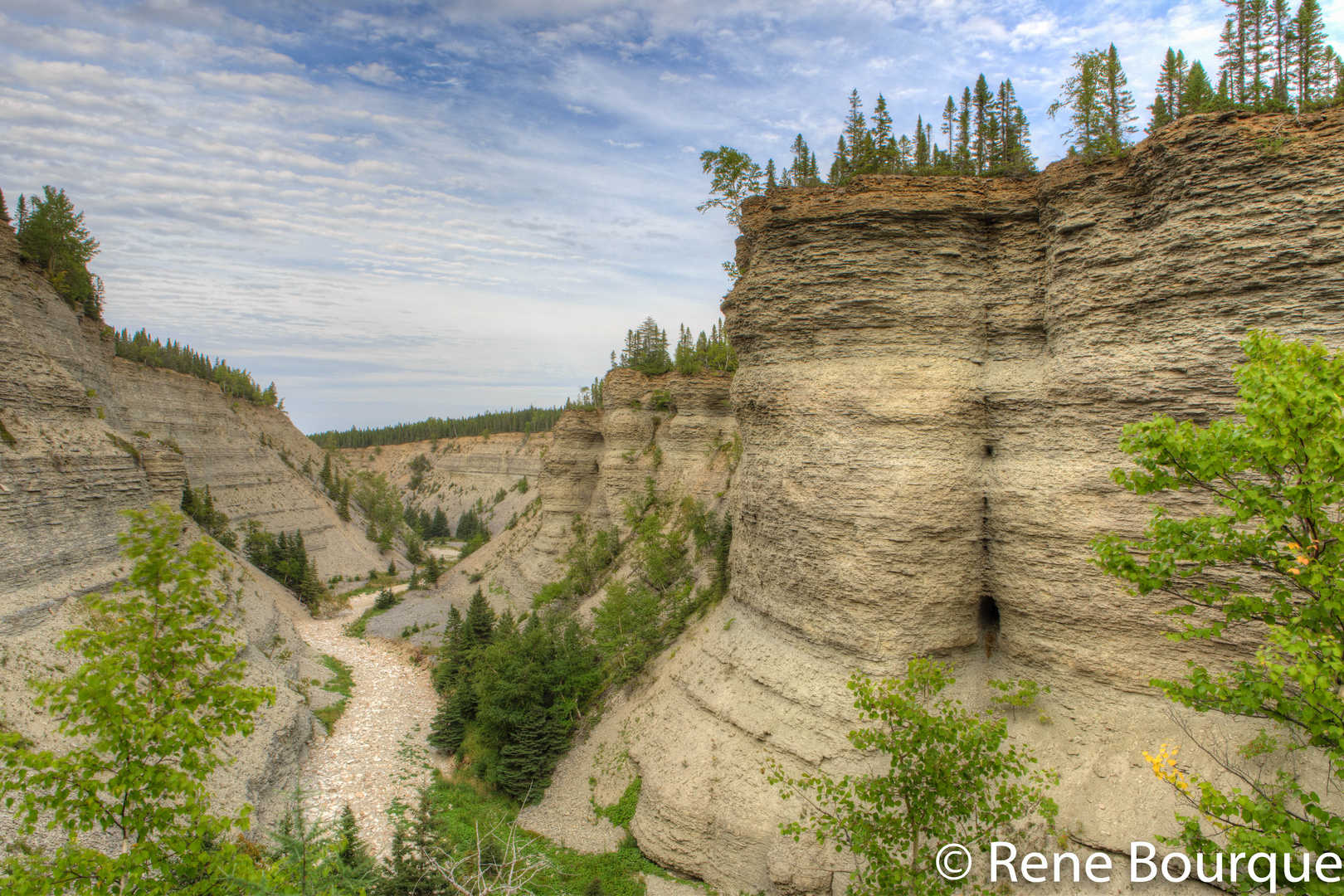 Le Canyon de la rivière Observation, île Anticosti photo et image