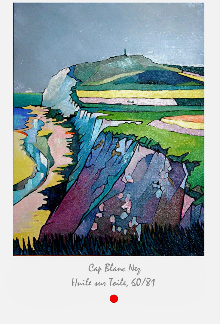 LE CAP BLANC NEZ Huile sur toile