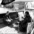 Le caricaturiste du Pont St Charles (Prague)