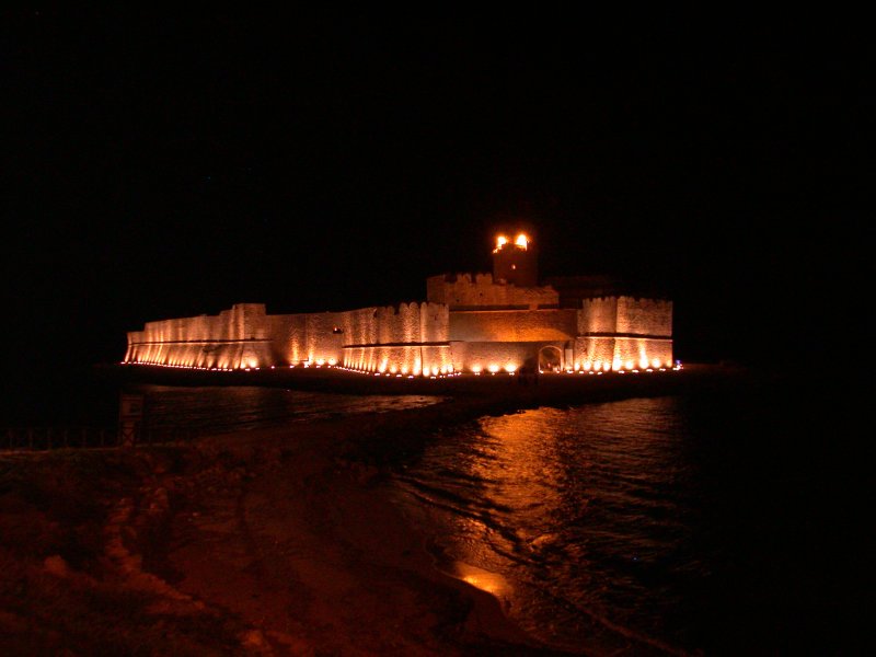 Le Castella at night