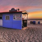 Le chalet de plage bleu