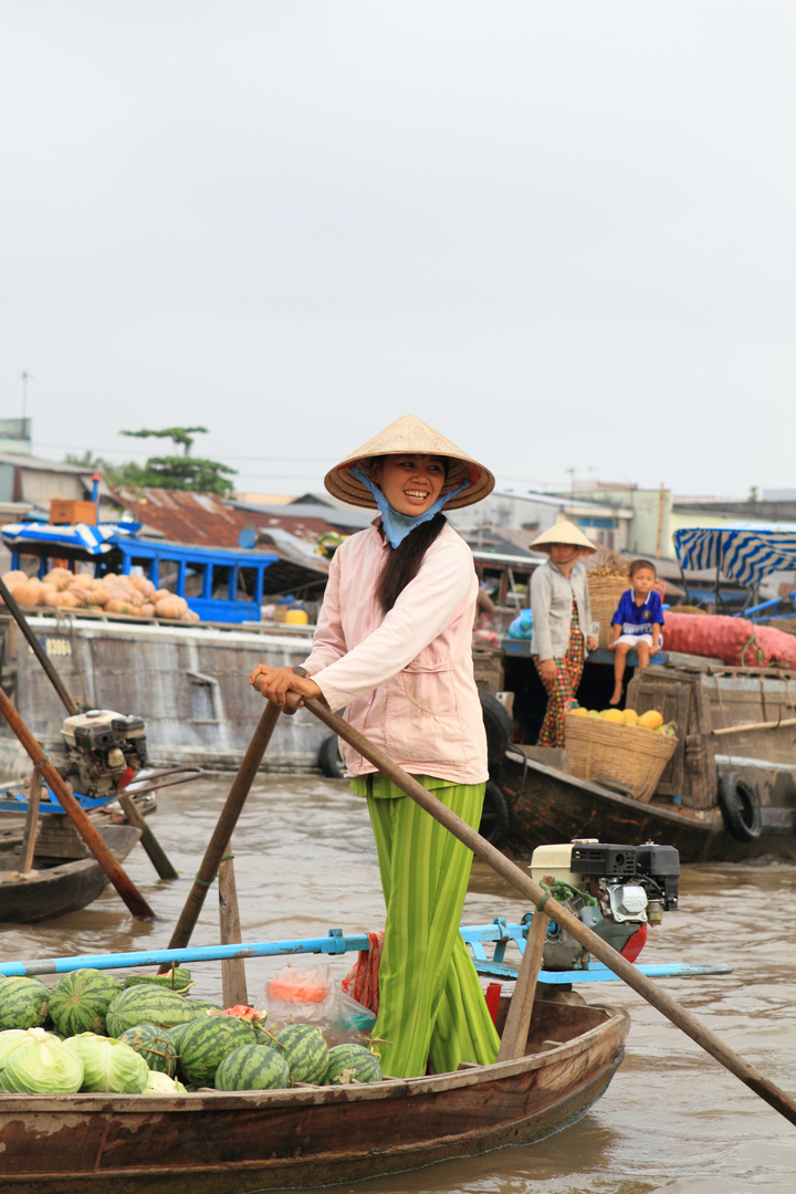 le charme des marchés flottants