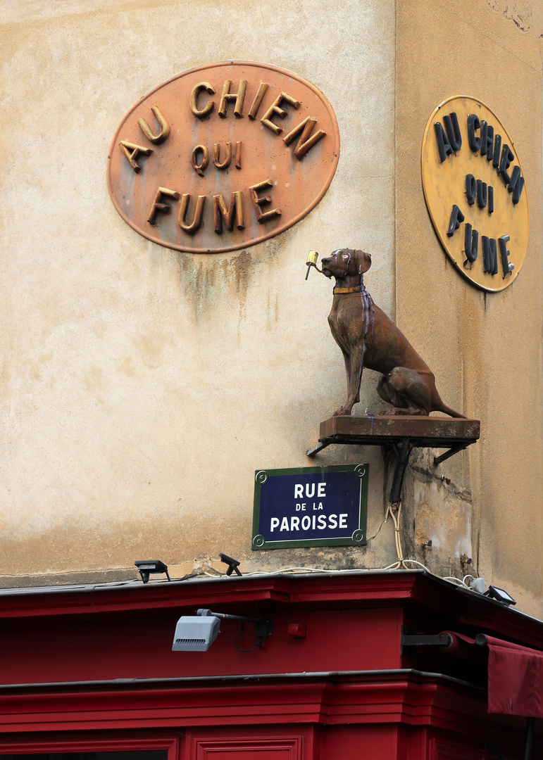 Le Chien Qui Fume Foto & Bild france, street, world Bilder auf