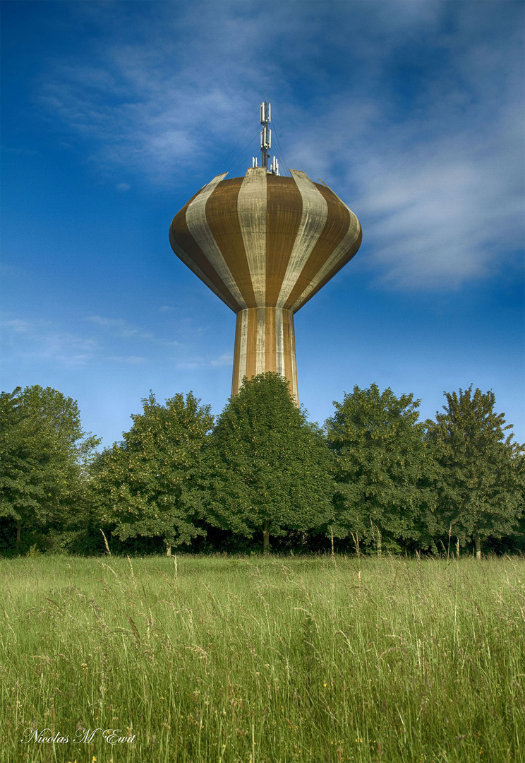 Le château d'eau dans la forêt