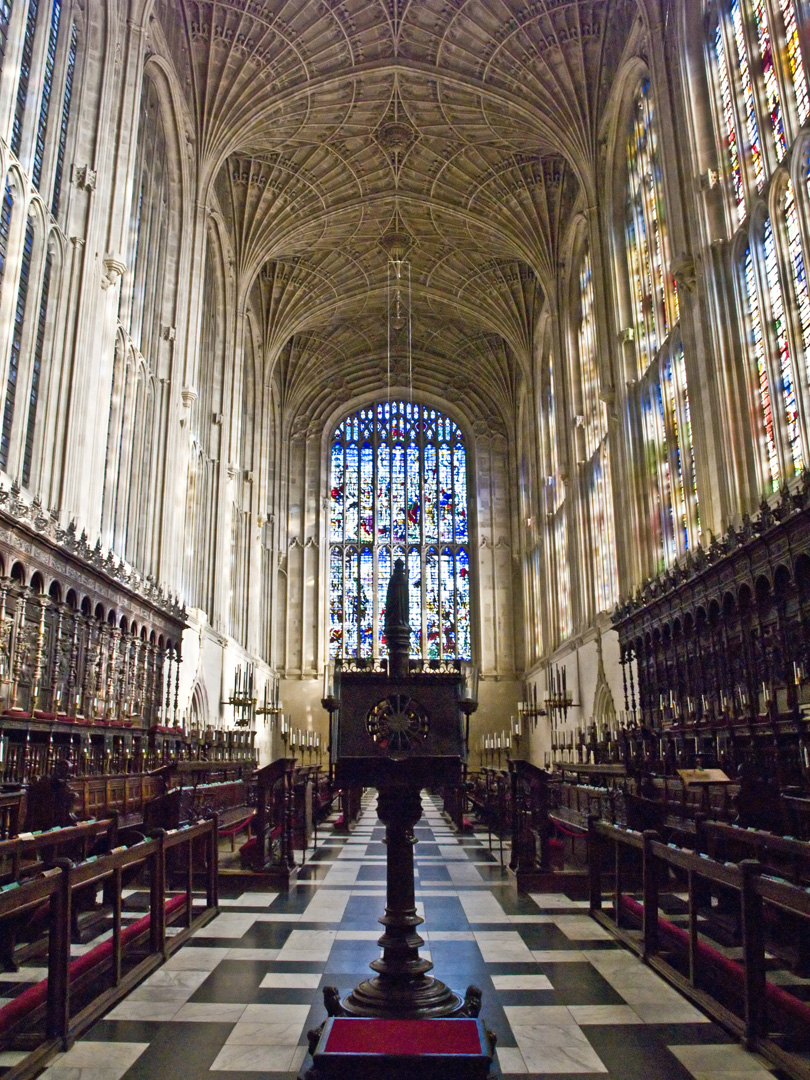 Le chœur de la Chapelle  --  King’s College, Cambridge