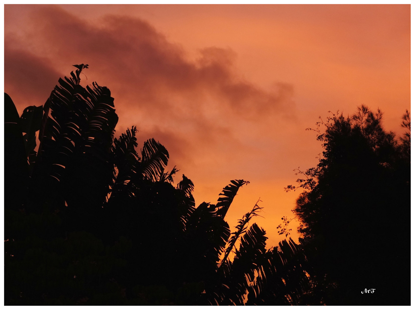 Le ciel a pris un coup de soleil !