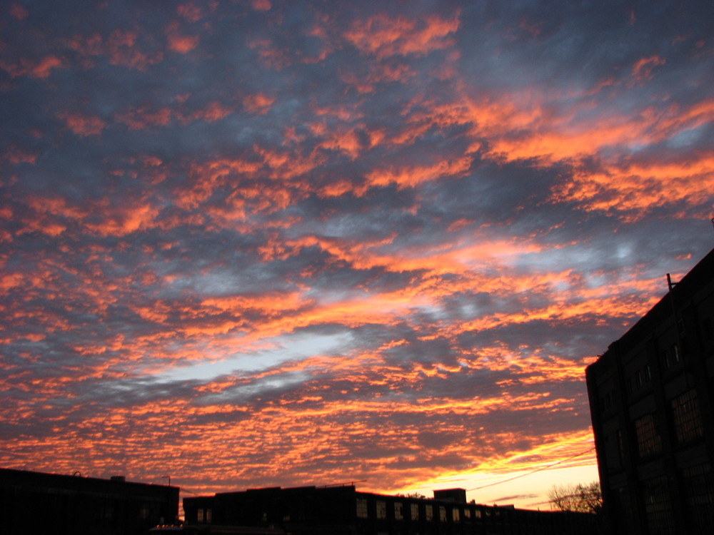 le ciel en feu