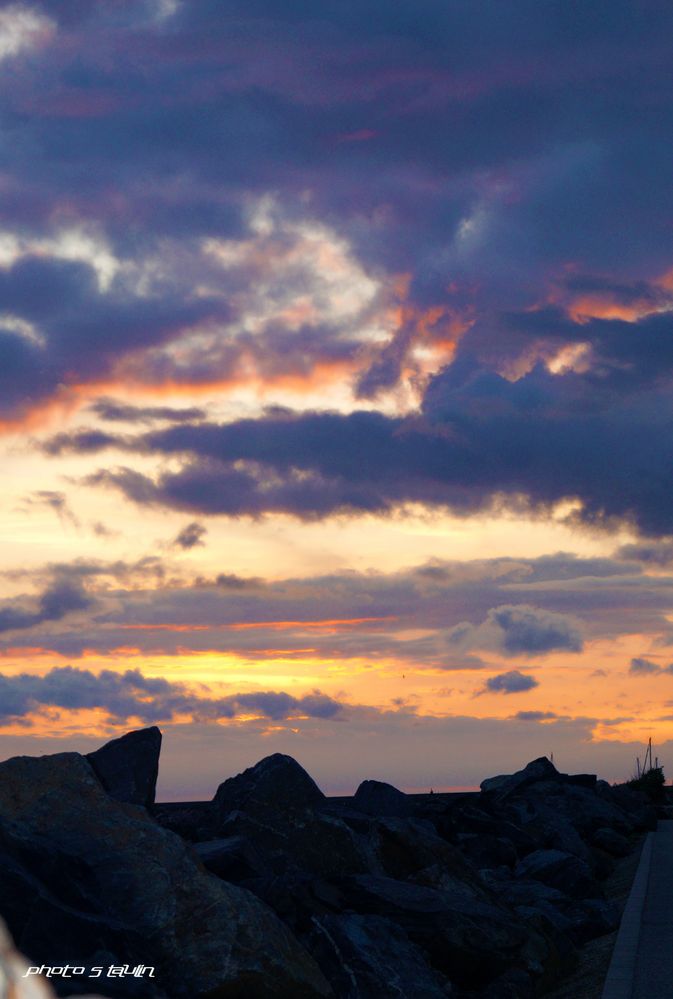 Le ciel Havrais du port