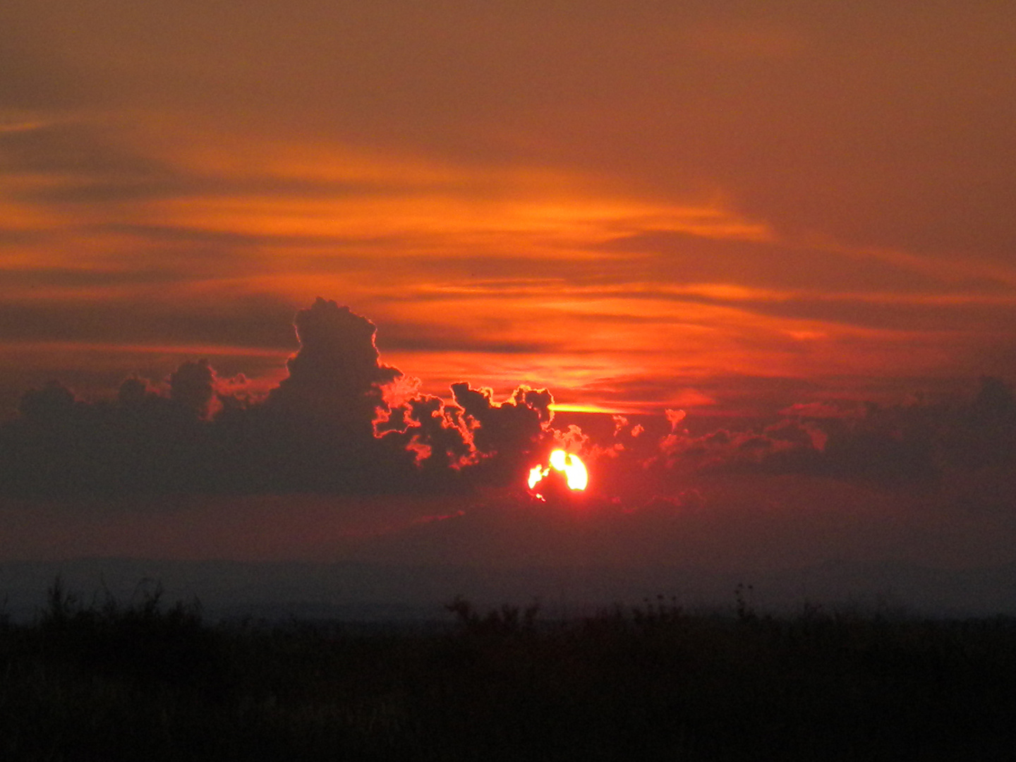 Le ciel prend feu ..