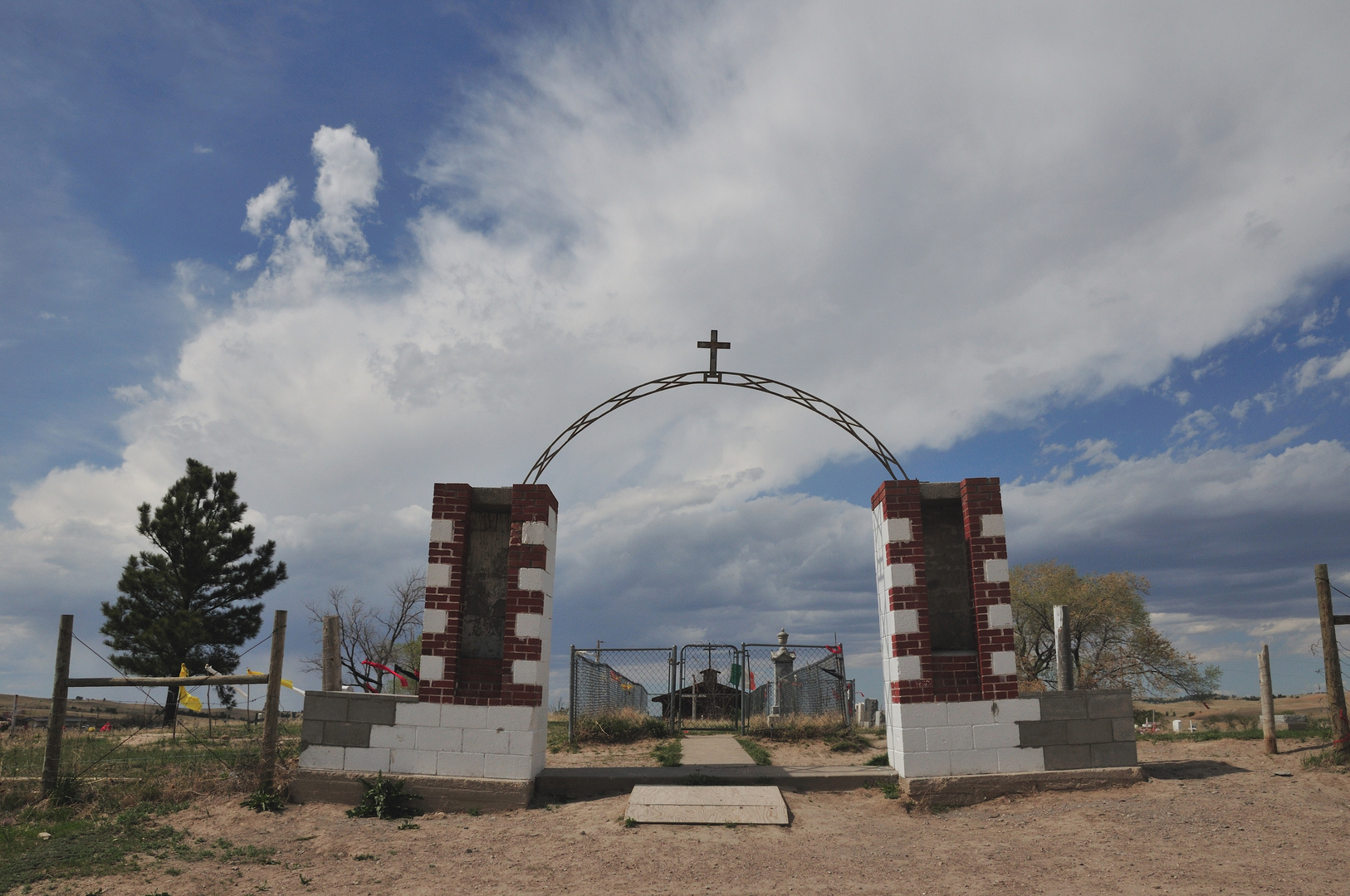 Le Cimetière de Wounded Knee South Dakota - Avril 2012