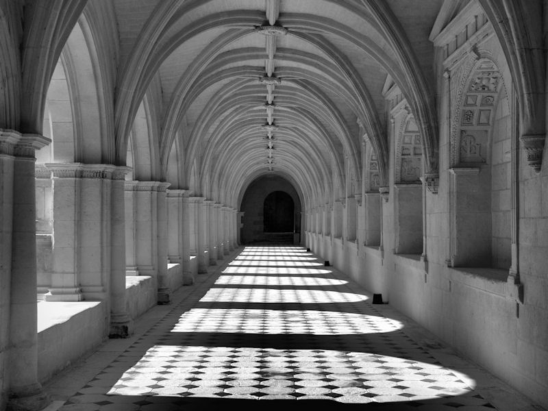 Le cloître de Fontevreau (Vienne).