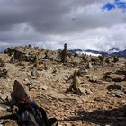 Le col du Carro à 3150 m.... Frontière Italo Française